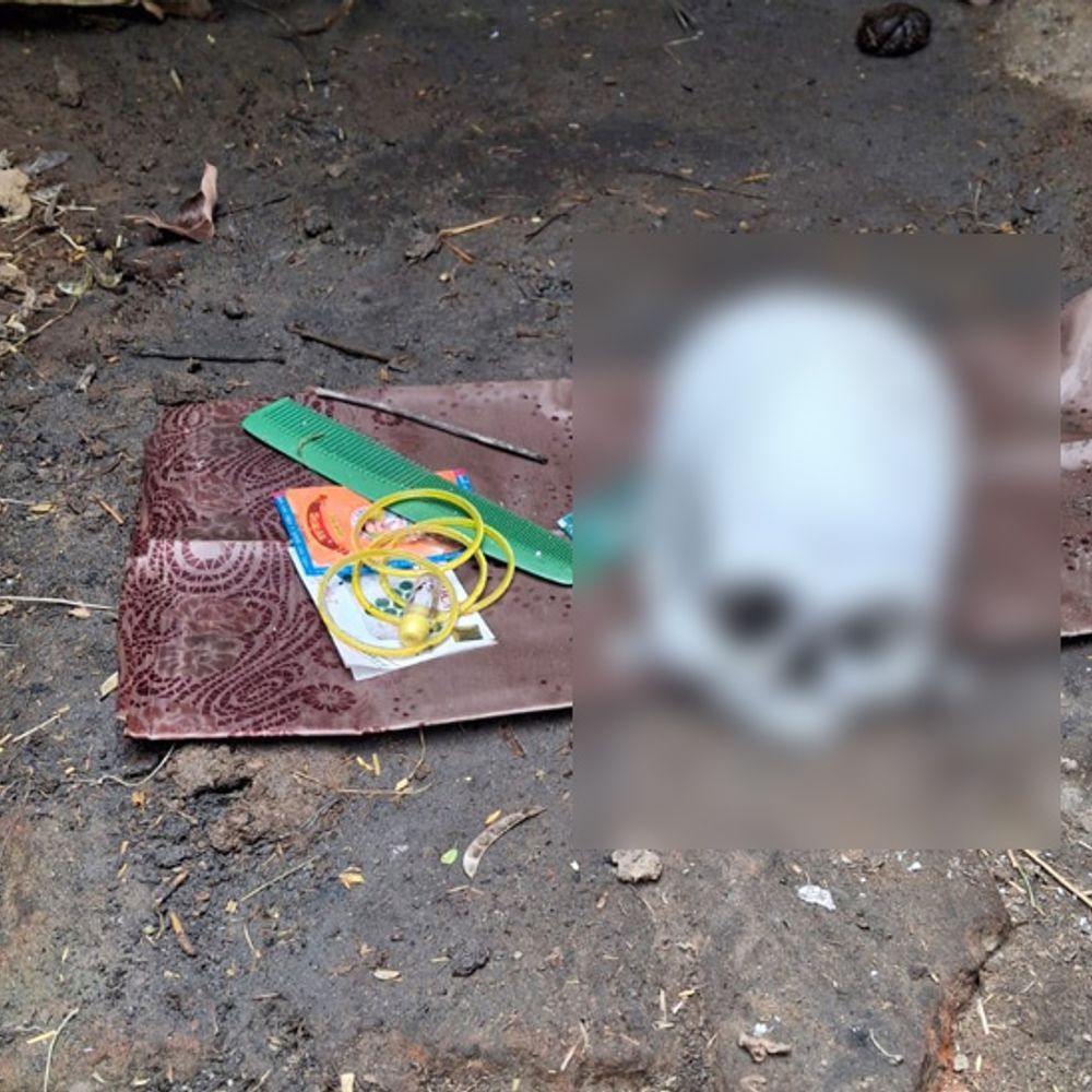पलामू में घर के बाहर मिली इंसानी खोपड़ी:  कंघी, सिंदूर और पूजा-अर्चना से जुड़ी अन्य सामग्री भी बरामद, परिजन दहशत में – Palamu News