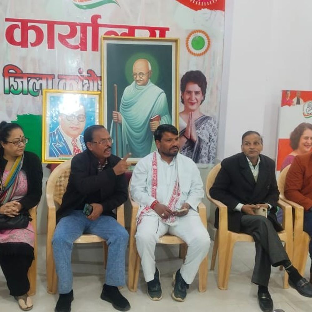 कांग्रेस ने मनरेगा बचाओ आंदोलन शुरू किया:मथुरा में काम के अधिकार के लिए प्रदर्शन, केंद्र सरकार पर लगाए आरोप