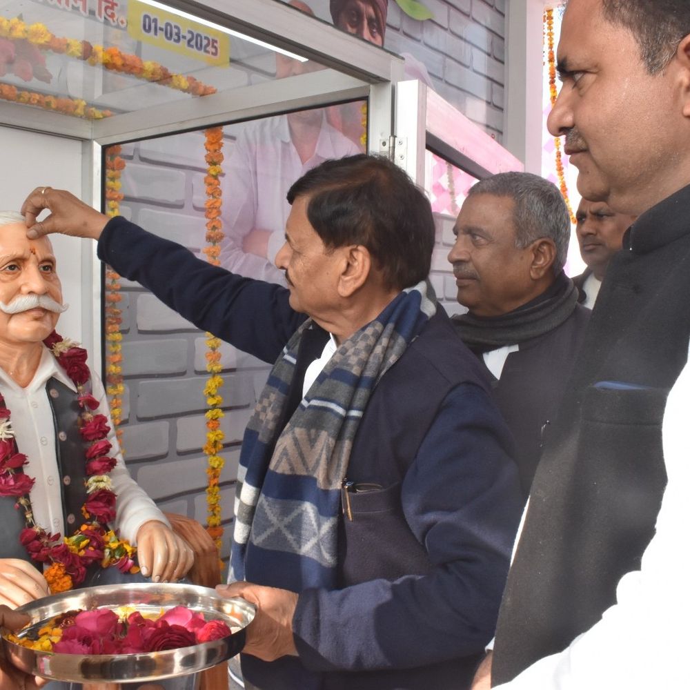 भाजपा पर नफरत की राजनीति का आरोप:औरैया में शिवपाल यादव बोले- केंद्र सरकार को महंगाई, बेरोजगारी पर घेरा