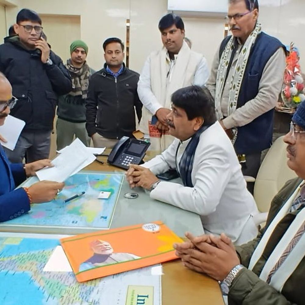 डिप्टी सीएम पाठक से मिले भाजपा मीडिया प्रभारी:त्रिस्तरीय चुनाव पर चर्चा, विकास कार्यों के लिए दी बधाई