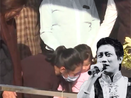 प्रशांत तमांग का अंतिम संस्कार:रोते-बिलखते पत्नी 3 साल की बेटी को संभालती नजर आईं, कार्डियक अरेस्ट से हुआ था सिंगर का निधन