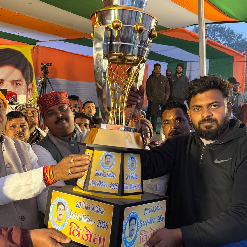 पटना ने जीती 20वीं फैज मेमोरियल क्रिकेट प्रतियोगिता:फाइनल में फैज एकादश बक्सर को 13 रनों से हराया, ₹1.01 लाख का पुरस्कार