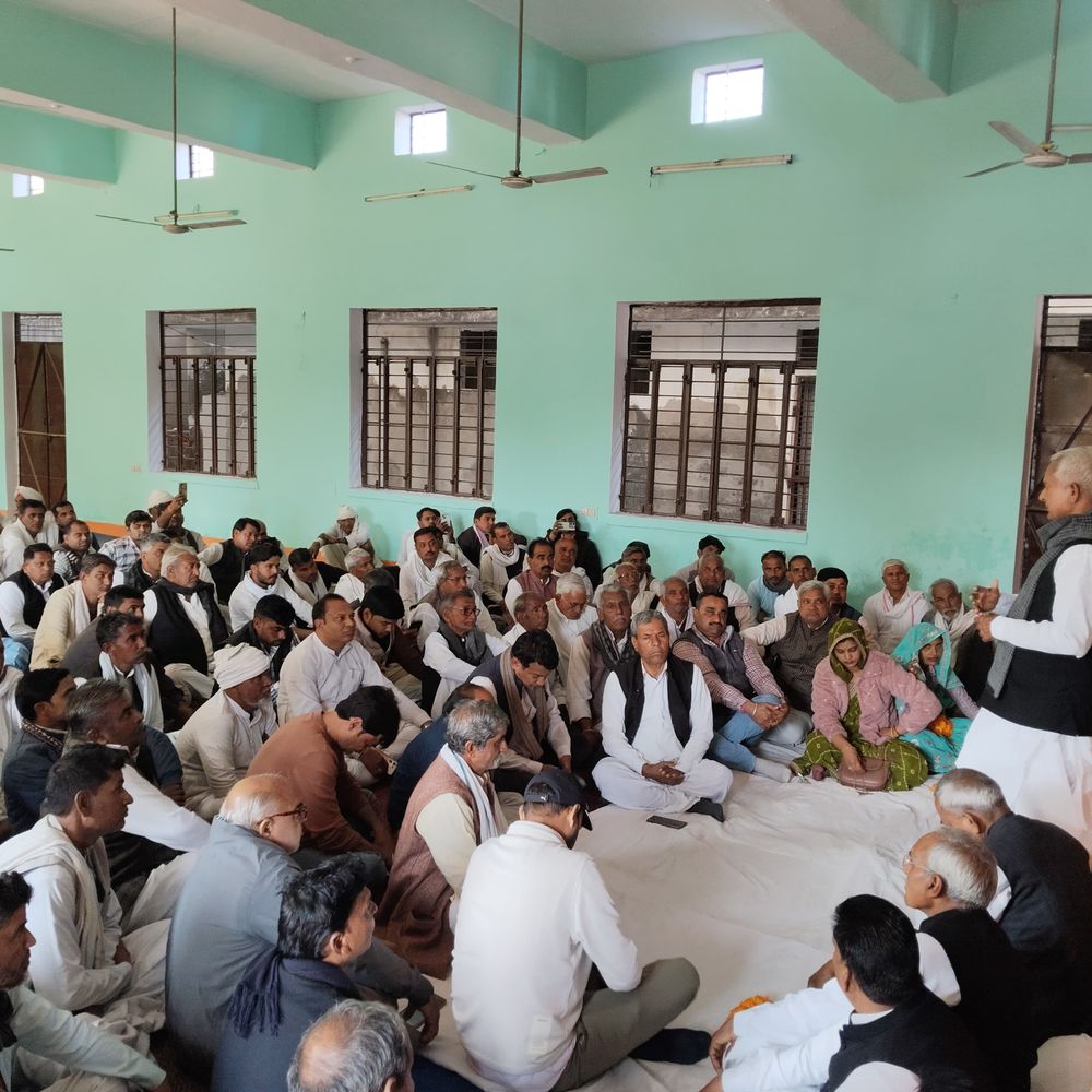 लालसोट में मनरेगा बचाओ संग्राम:पूर्व मंत्री ने बीजेपी पर साधा निशाना, गांव-गांव जाकर करेंगे जनसंपर्क