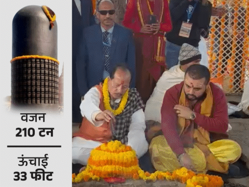 मोतिहारी में दुनिया का सबसे बड़ा शिवलिंग:वाराणसी-अयोध्या के पंडितों ने की पूजा; हर-हर महादेव से गुंजा रामायण मंदिर; CM, दोनों उपमुख्यमंत्री भी पहुंचे