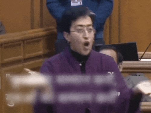 AAP नेता आतिशी के VIDEO पर फिर बवाल:दिल्ली स्पीकर बोले- वीडियो सही, गुरू शब्द कहा था; CM मान ने कहा- CBI जांच करा लो