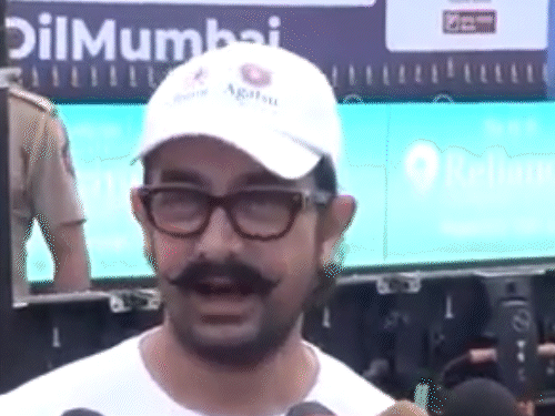 आमिर खान ने मुंबई मैराथन में हिस्सा लिया:एक्टर ने बताया बेटी इरा ने दौड़ में शामिल होने के लिए प्रेरित किया