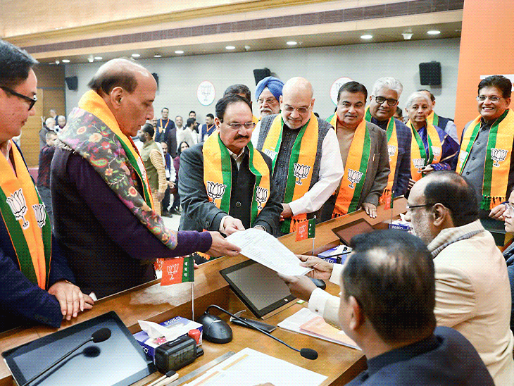 नितिन नबीन निर्विरोध भाजपा के 12वें राष्ट्रीय अध्यक्ष:नाम का ऐलान कल, शाह-नड्डा नामांकन में शामिल हुए; पत्नी बोलीं- पार्टी को हीरे की परख