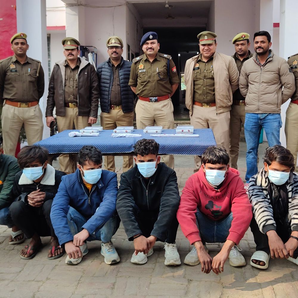 6 शातिर चोर गिरफ्तार, 2.90 लाख नकद बरामद:  बंद घरों को निशाना बनाते थे, निर्माणाधीन मकान से पकड़े गए शातिर – Sitapur News