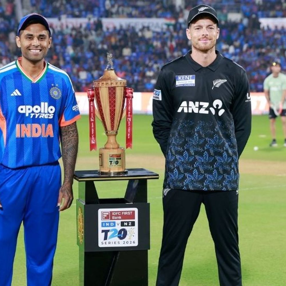 भारत-न्यूजीलैंड दूसरा टी-20; इंडिया ने टॉस जीतकर गेंदबाजी चुनी:अक्षर-बुमराह नहीं खेल रहे, कुलदीप-हर्षित को मौका; NZ में 3 बदलाव