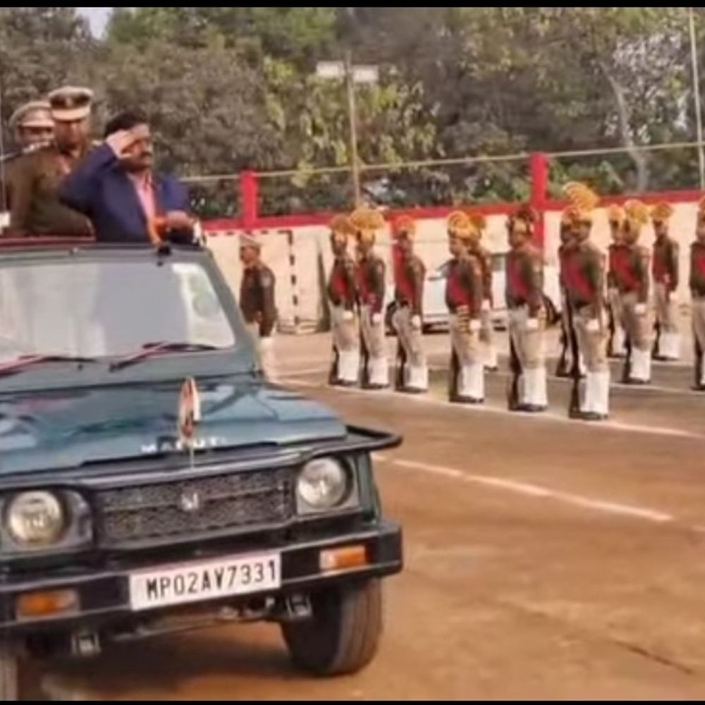 कलेक्टर धरणेन्द्र जैन करेंगे गणतंत्र दिवस पर ध्वजारोहण:अमर शहीद स्टेडियम में हुई फाइनल रिहर्सल; अधिकारियों को दिए निर्देश