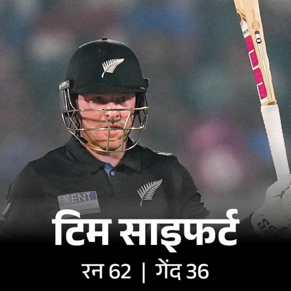 चौथा टी-20; न्यूजीलैंड ने भारत को 50 रन से हराया:सैंटनर ने 3 विकेट झटके; टिम साइफर्ट ने 62 रन बनाए