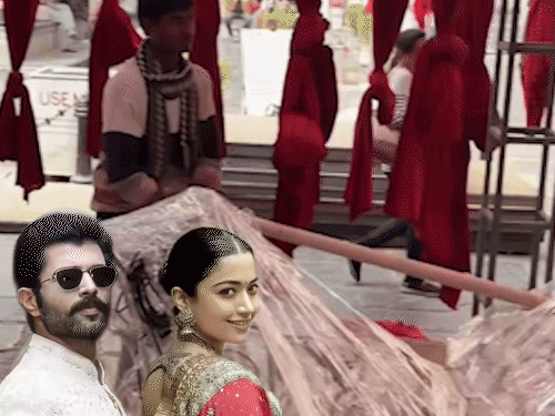 फिर तेज हुईं विजय-रश्मिका की शादी की खबरें:दावा- 2 फरवरी को उदयपुर के सिटी पैलेस में होगी शादी, डेकोरेशन का वीडियो हुआ वायरल