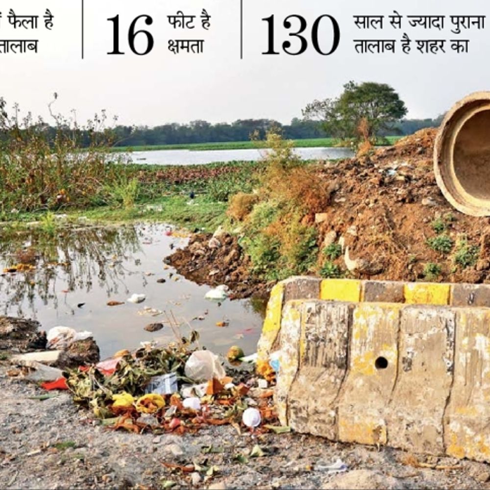 बदहाली बढ़ी, बदबू से रहवासी परेशान:रामसर साइट पर संकट; उद्योगों का दूषित पानी सिरपुर में मिल रहा, जल-जीव खतरे में