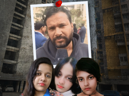 गाजियाबाद में 3 बहनें कूदीं या धक्का दिया गया?:  पिता ने 2 बातें बताईं; अपार्टमेंट की महिला बोली- बच्चियों की माएं गाली दे रही थीं – Ghaziabad News