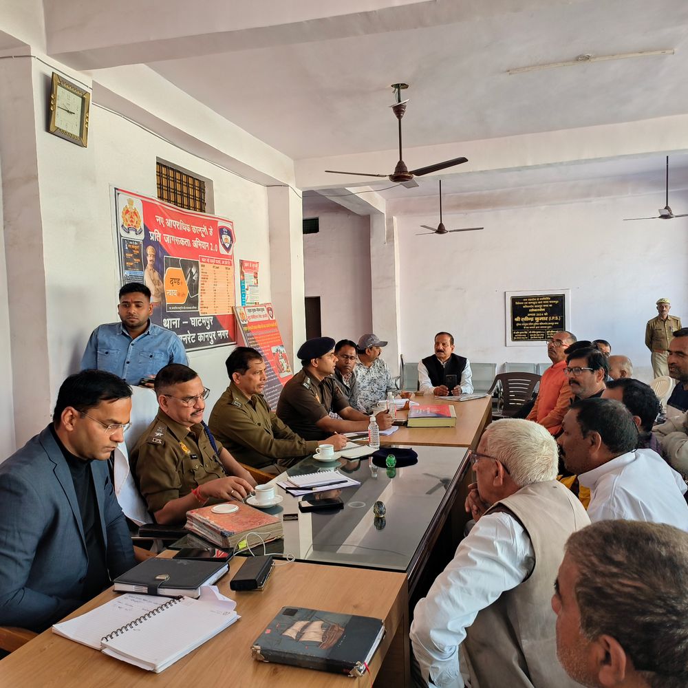 घाटमपुर में शिव बारात देखने छत पर नहीं बैठ सकेंगे:15 फरवरी को निकलेगी, हाइवे पर डायवर्जन रहेगा; SDM-DCP ने रूट का निरीक्षण किया