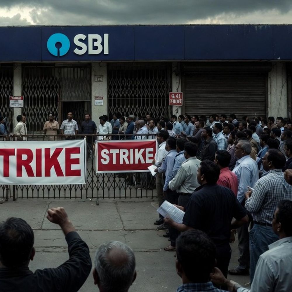 देशभर में कल बैंक हड़ताल:बैंक कर्मचारी नए लेबर कोड के खिलाफ विरोध प्रदर्शन करेंगे; नकद लेनदेन-चेक क्लियरेंस जैसे काम पर असर