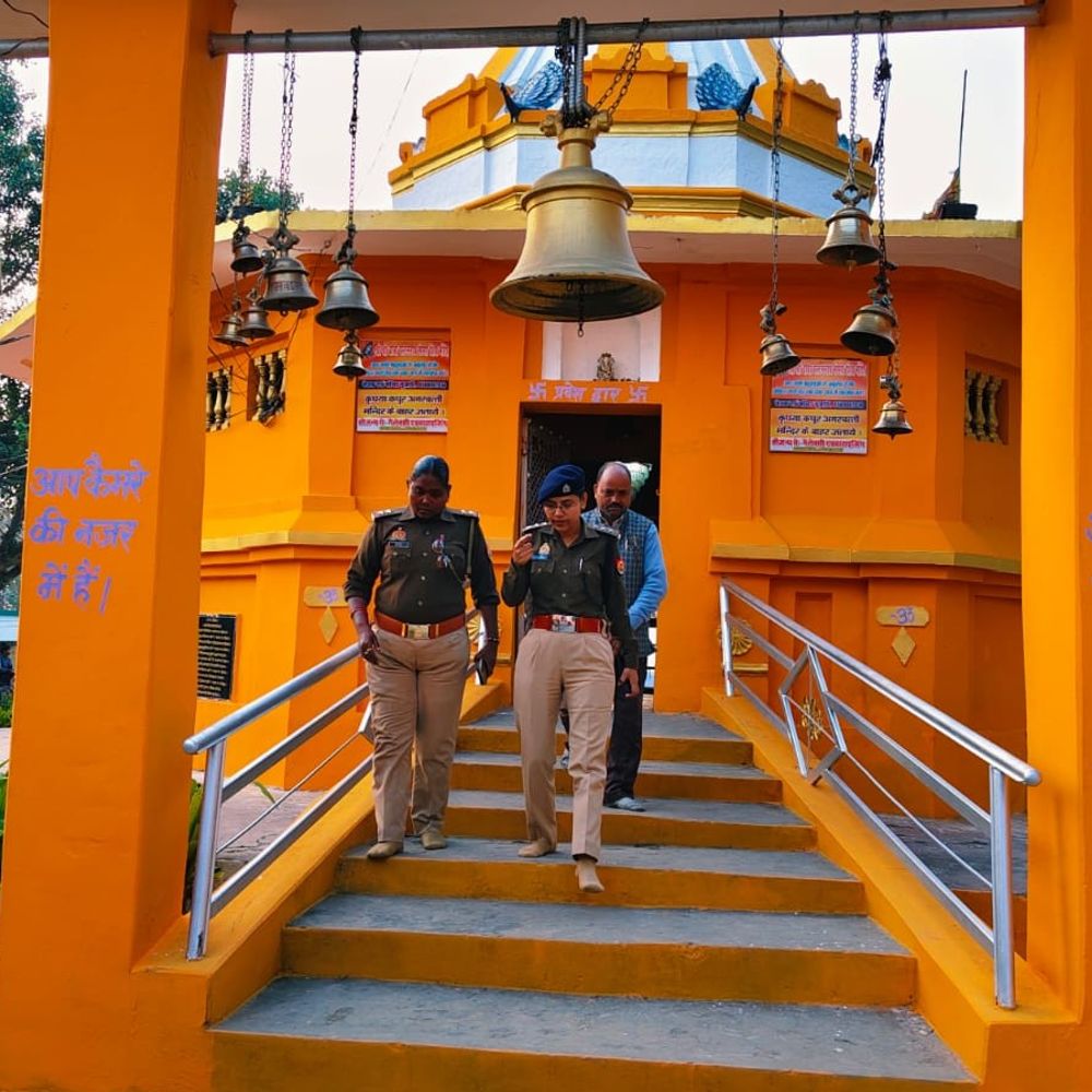 सेमरा पलटनाथ मंदिर में महाशिवरात्रि की तैयारी:अधिकारियों ने सुरक्षा व्यवस्था देखी, यातायात बाधित न करने की अपील