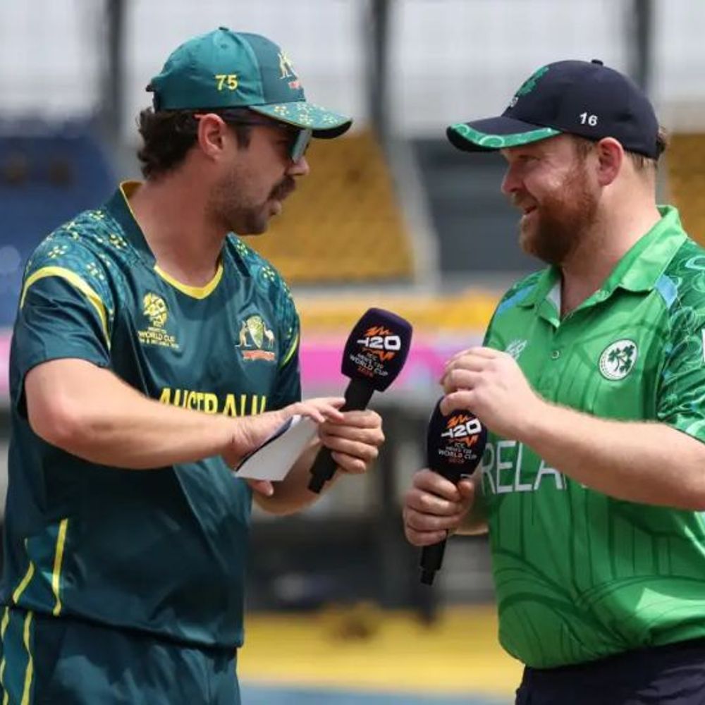 टी-20 वर्ल्डकप, ऑस्ट्रेलिया ने टॉस जीतकर बैटिंग चुनी:तीसरा विकेट गिरा, हेड, ग्रीन, इंगलिस आउट, आयरलैंड एक मैच हार चुकी