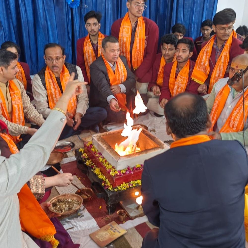 गेल डीएवी स्कूल में छात्रों के लिए हवन:स्वामी दयानंद सरस्वती जयंती पर बोर्ड परीक्षा में सफलता की कामना