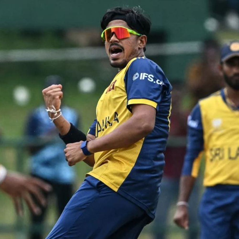 टी-20 वर्ल्डकप- ओमान का छठा विकेट गिरा:जितेन रामानंदी बिना खाता खोले आउट; श्रीलंका ने 226 रन का टारगेट दिया