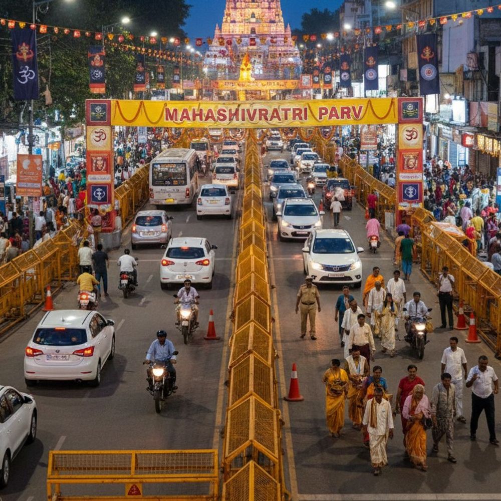 महाशिवरात्रि पर बरेली में ट्रैफिक 'नो-रिस्क मोड' पर:भारी वाहनों की एंट्री बंद, शहर 24 घंटे सील