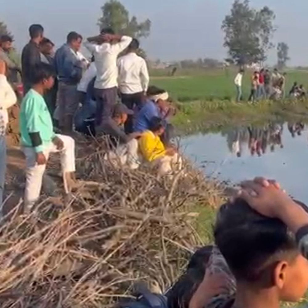 संभल में 20 घंटे बाद ग्रामीण का शव मिला:तालाब में गन्ना खाते समय डूबा था, किशोरी ने देखा था