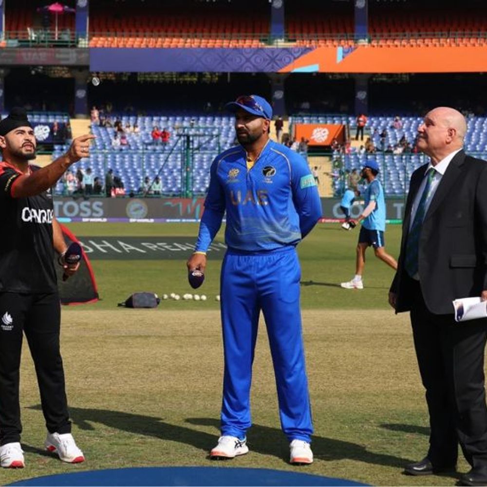 टी-20 वर्ल्डकप- कनाडा का दूसरा विकेट गिरा:दिलप्रीत के बाद युवराज भी आउट, UAE बॉलिंग कर रही