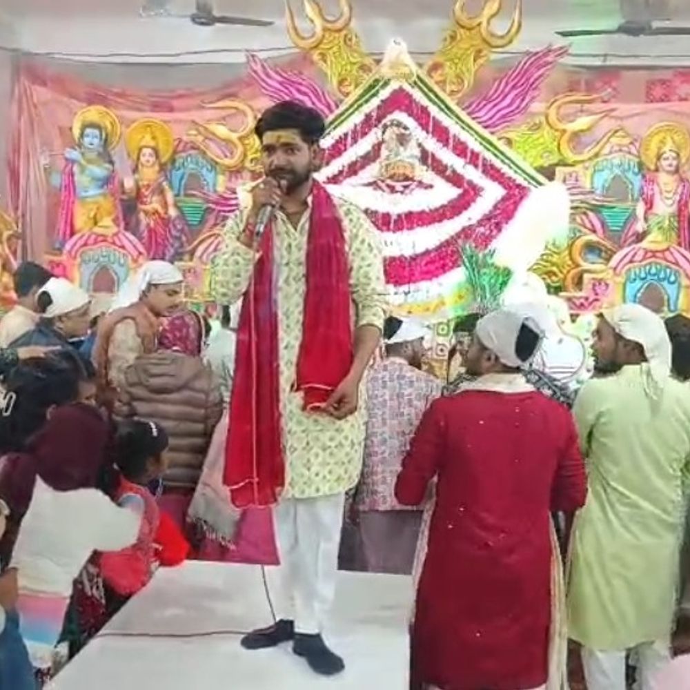 समाज सेवा युवा मंडल के चार साल पूरे:मुरादाबाद में भव्य श्याम संकीर्तन का आयोजन, देर रात तक झूमे श्रद्धालु