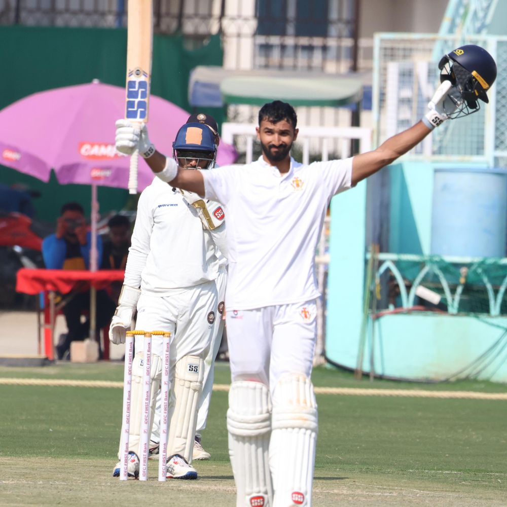 लखनऊ में रणजी सेमीफाइनल:केएल राहुल और देव दत्त ने जड़ी सेंचुरी, मजबूत स्थिति में पहुंचा कर्नाटक