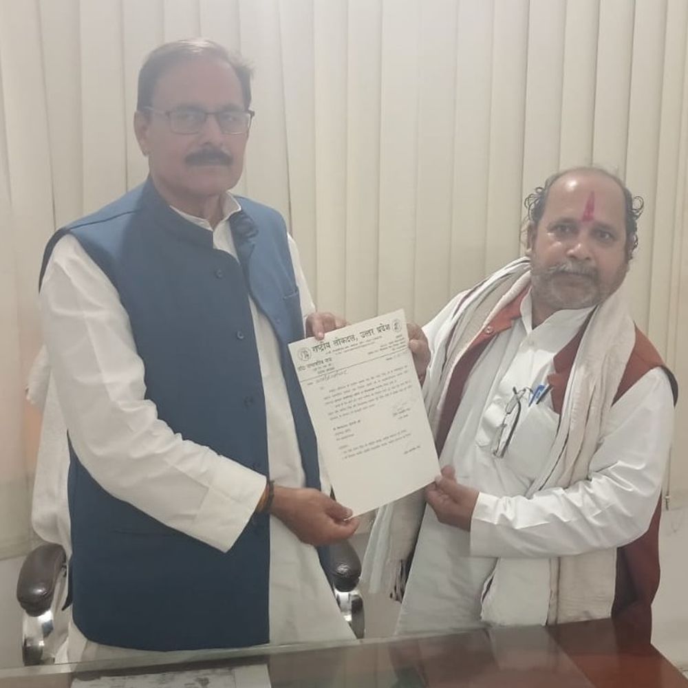 शिव प्रसाद द्विवेदी रालोद लखीमपुर-खीरी के जिलाध्यक्ष बने:पार्टी ने सीमाब अहमद की जगह उन्हें कमान सौंपी