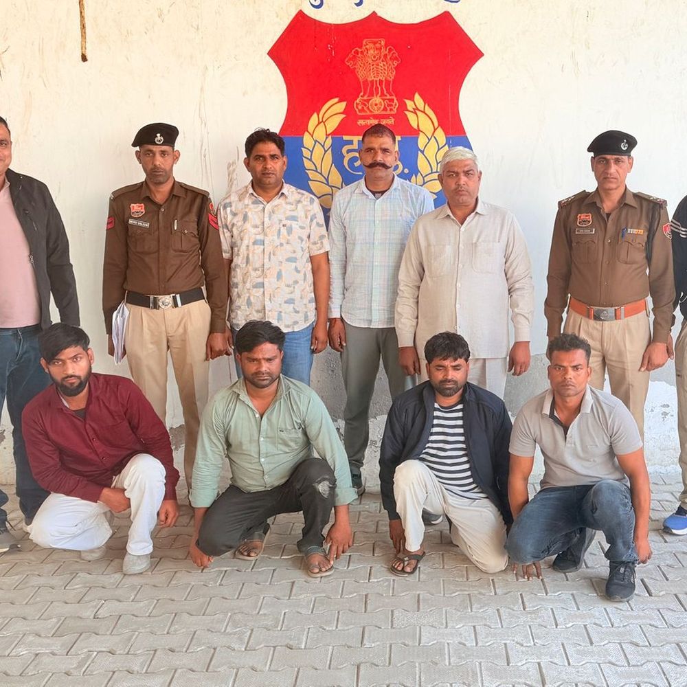 पलवल में अंतर्राज्यीय चोर गिरोह के 4 सदस्य गिरफ्तार:65 लाख रुपये चुराए थे, 3 आरोपी यूपी और 1 मुंबई का रहने वाला