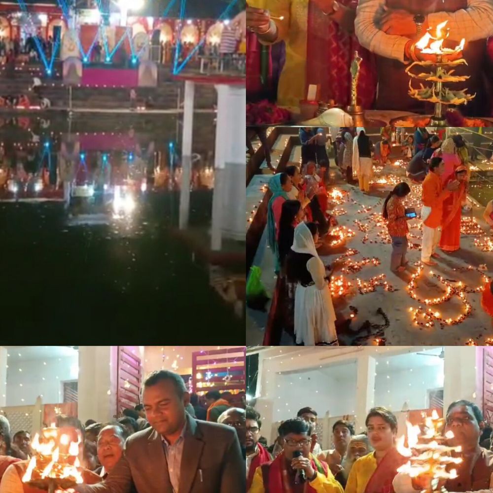 बरेली के धोपेश्वर नाथ मंदिर में महाशिवरात्रि की धूम:हजारों दीपों से जगमगाया परिसर, सामाजिक एकता का संदेश