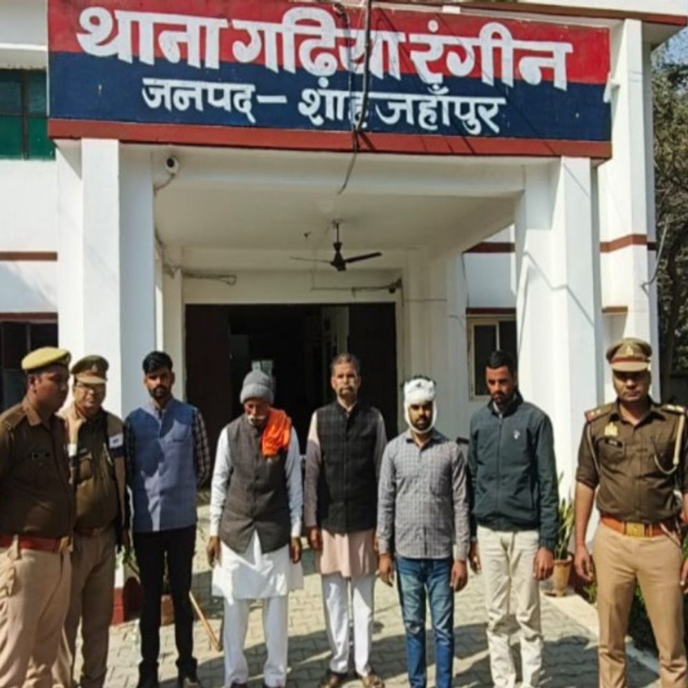 चाचा की हत्या करने वाले पांच गिरफ्तार:तीन भतीजे और दो सगे भाइयों ने की वारदात, थार-स्कार्पियो से घेरकर मारी थी गोलियां