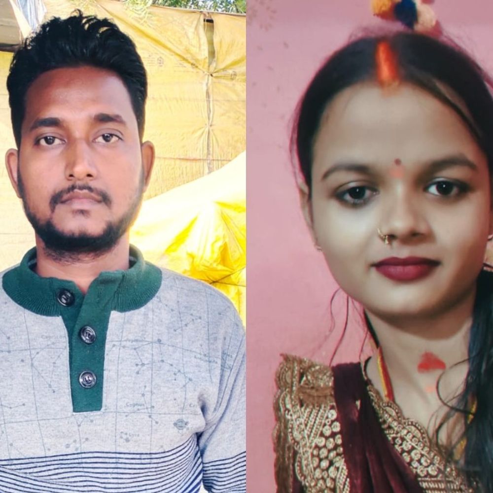 मिर्जापुर में नवदंपत्ति का शव फांसी पर मिला:एक साड़ी से लगाई फांसी, सुसाइड नोट में लिखा- हमें एक चिता पर जलाना