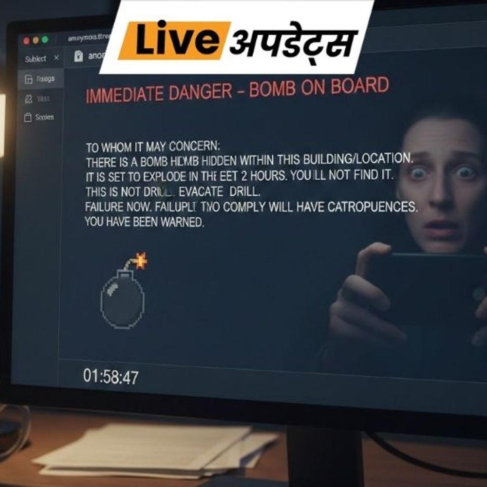 भास्कर अपडेट्स:गुजरात के अहमदाबाद-वडोदरा के 8 स्कूलों की बम की धमकी वाला मेल, मोदी-शाह का भी नाम