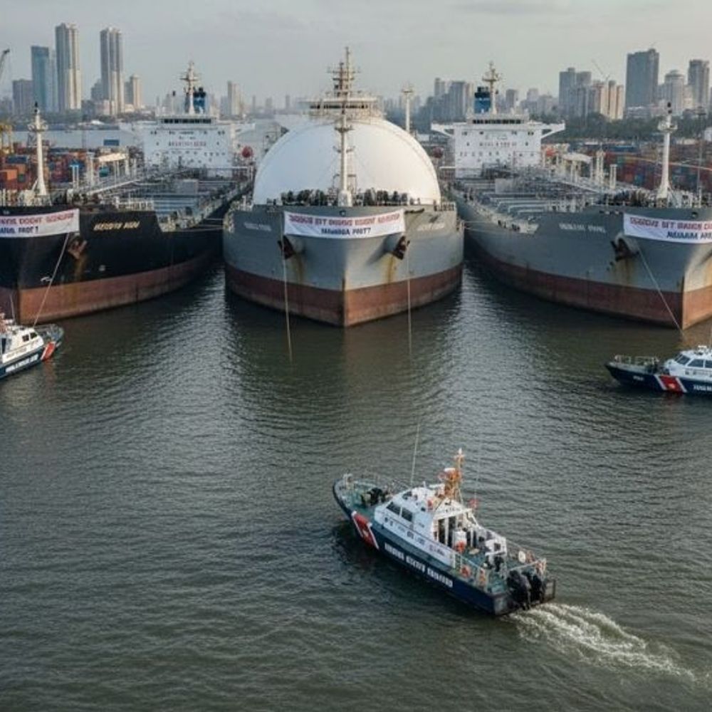 मुंबई तट के पास 3 संदिग्ध तेल टैंकर जब्त:ईरान बोला- जहाजों से हमारा कोई संबंध; अमेरिका के प्रतिबंधित शिप से इनके IMO नंबर मैच