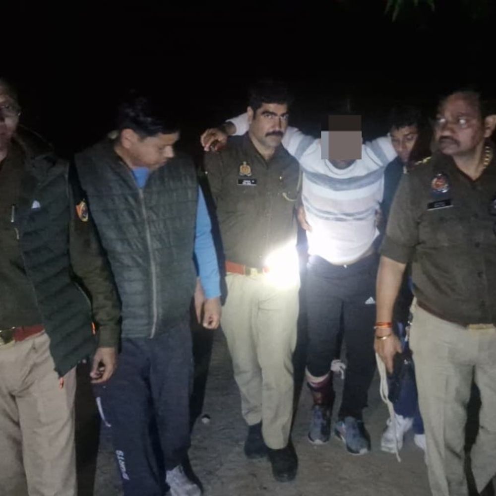 सहारनपुर में मुठभेड़ में बदमाश गिरफ्तार:पुलिस को देखते ही फायरिंग की, जवाबी कार्रवाई में पैर में लगी गोली