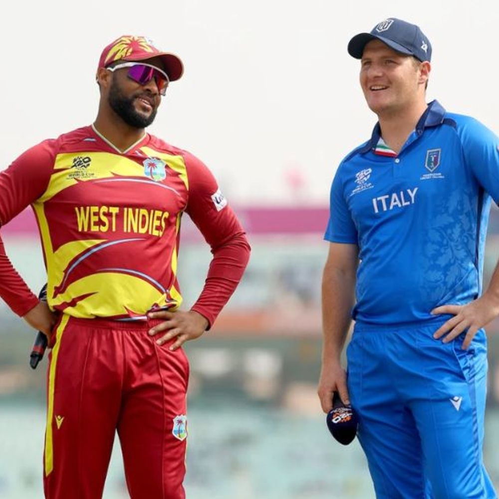 टी-20 वर्ल्डकप, इटली ने टॉस जीतकर फील्डिंग चुनी:वेस्टइंडीज पहले बैटिंग करेगी; सुपर-8 से पहले अजेय रहना चाहेगी विंडीज
