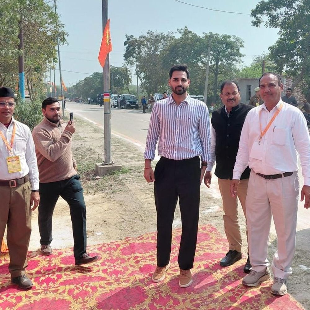 मेरठ में सरसंघचालक मोहन भागवत खिलाड़ियों से करेंगे संवाद:माधवकुंज में जर्मन हैंगर से तैयार किया गया वृहद पंडाल, 2 बजे शुरू होगा संबोधन