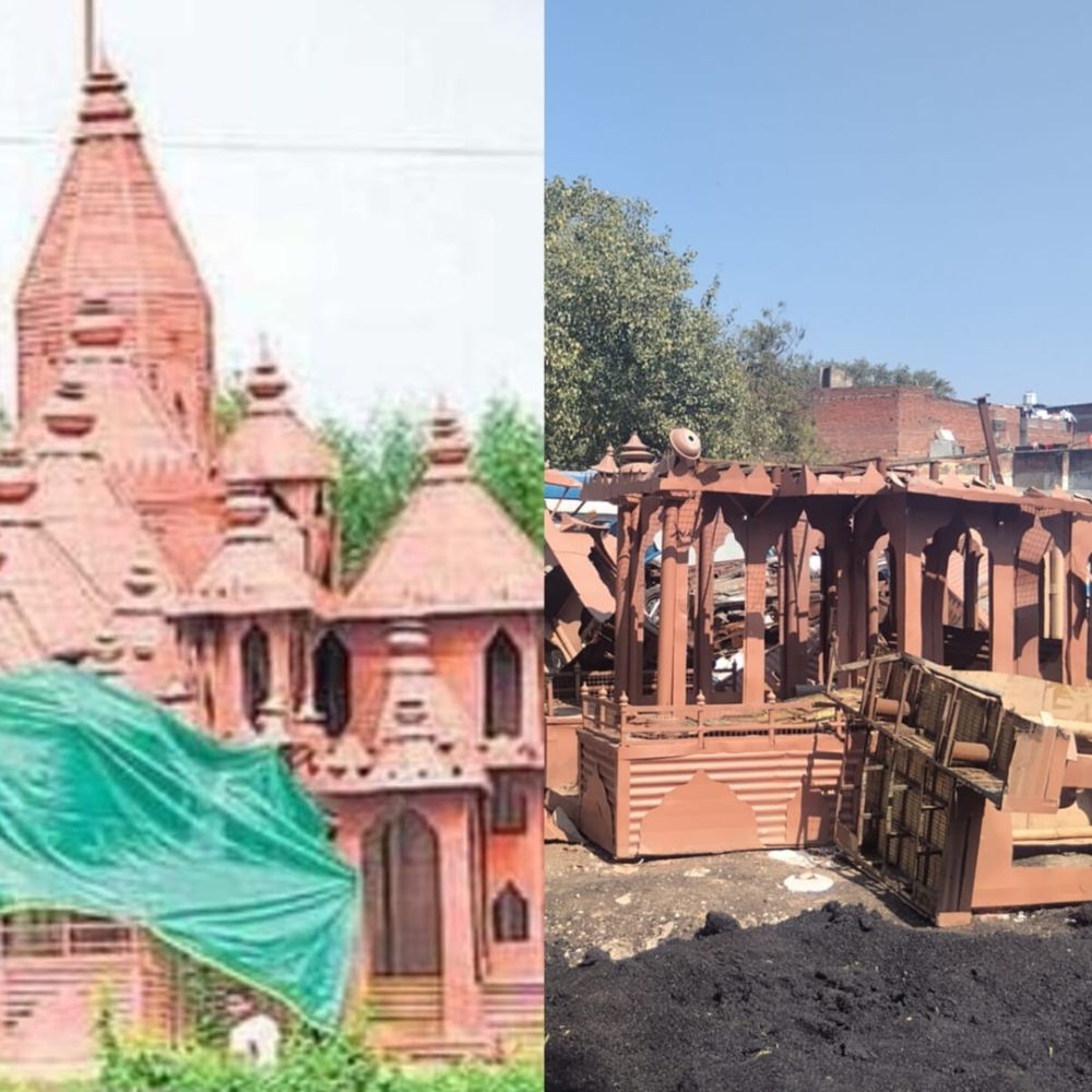 सेना ने 6 महीने बाद लौटाया राम मंदिर का मॉडल:नगर निगम के कवाड़ खाने में टुकड़ों में पडा, तीन साल बाद भी मेयर और नगरायुक्त नहीं दिला सके स्थान