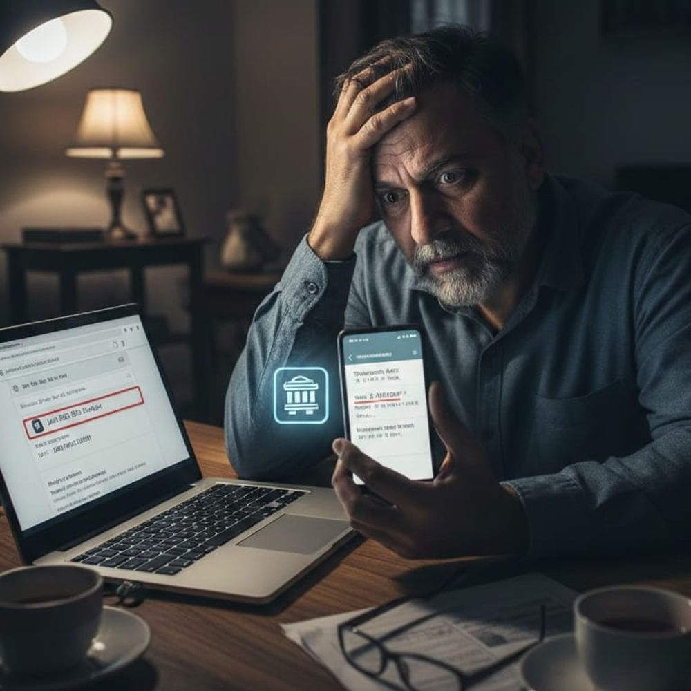 बैंक मैनेजर बनकर युवक के खाते से उड़ाए 11.41 लाख:जस्ट डायल से नंबर निकालना पड़ा भारी, झांसे में लेकर मोबाइल में डाउनलोड कराया फर्जी एप