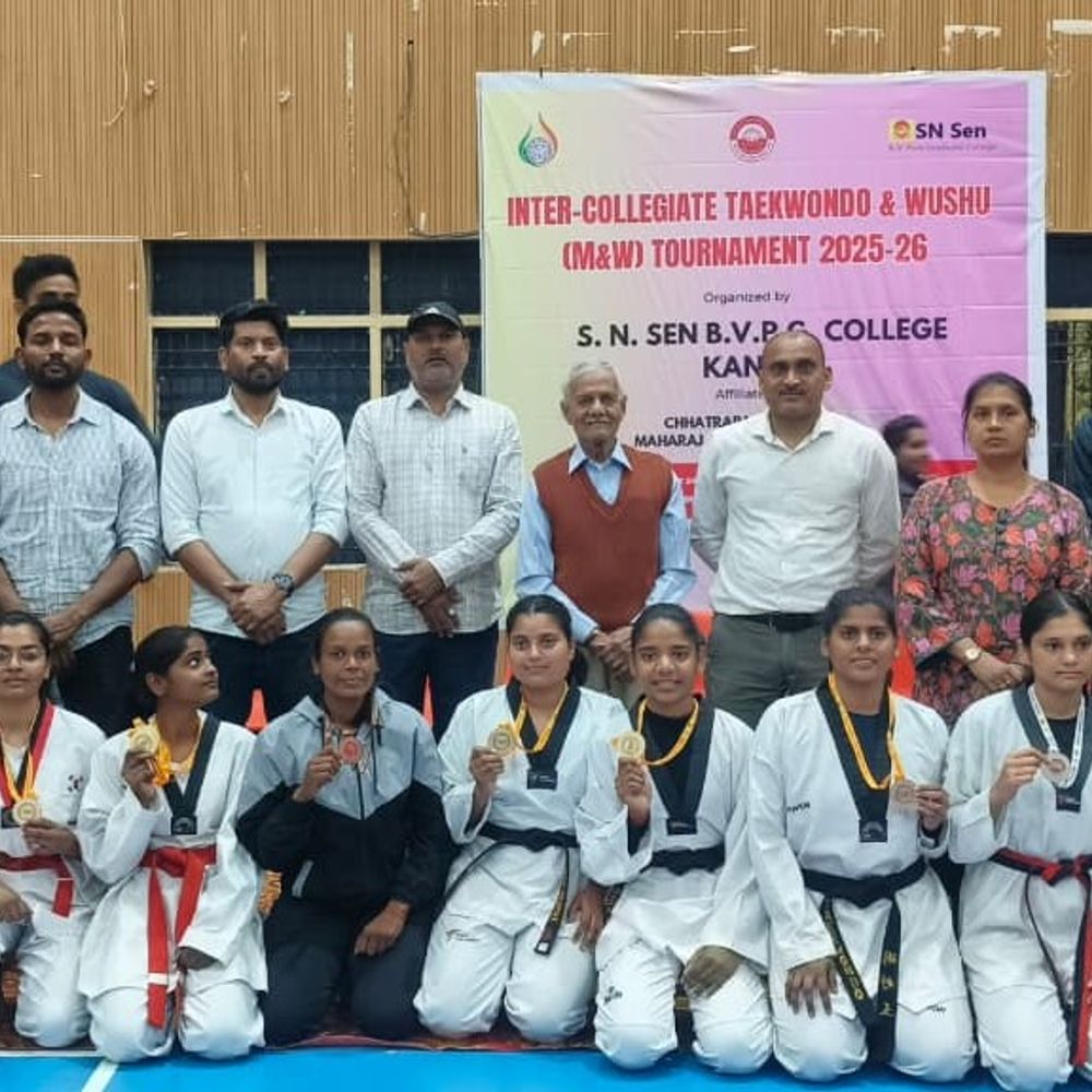 CSJMU इंटर कॉलेजिएट ताइक्वांडो, यूनिवर्सिटी कैंपस बना ओवरऑल चैंपियन:श्री बाबू सिंह महाविद्यालय रनर-अप, अंतरराष्ट्रीय खिलाड़ियों ने बढ़ाया हौसला