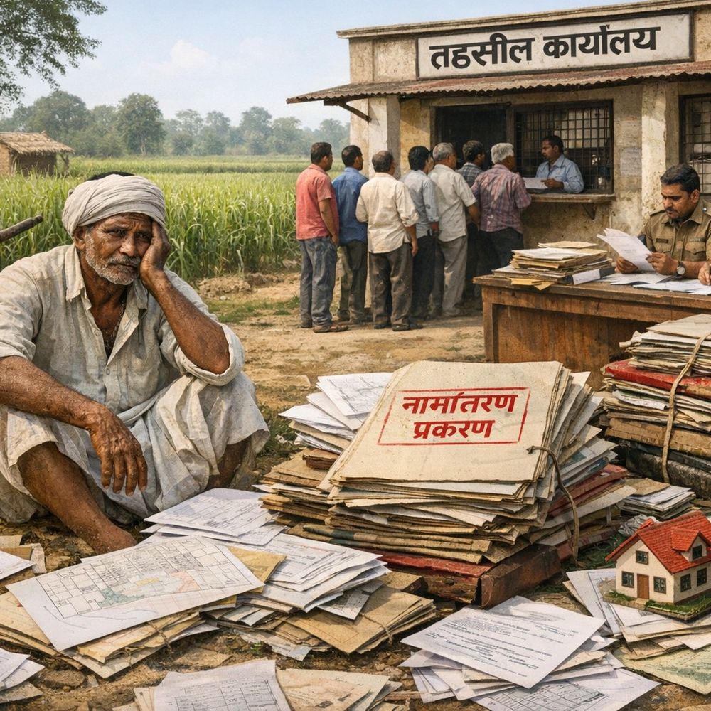 कागजों में अटकी जमीन, योजनाओं से वंचित किसान:सिद्धार्थनगर में 4585 नामांतरण प्रकरण लंबित