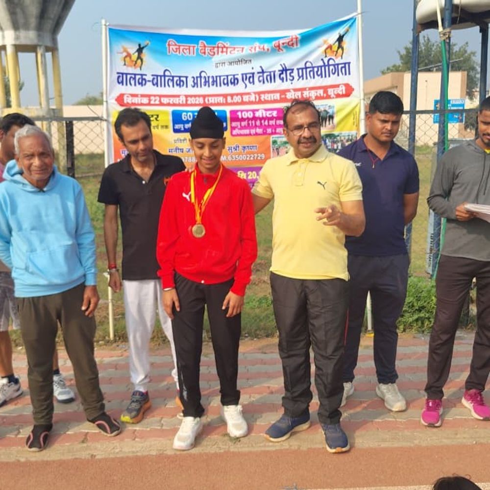 बूंदी में बैडमिंटन संघ की दौड़ स्पर्धा-3 आयोजित:  बच्चों, अभिभावकों और नेताओं ने उत्साह से लिया भाग – Bundi News