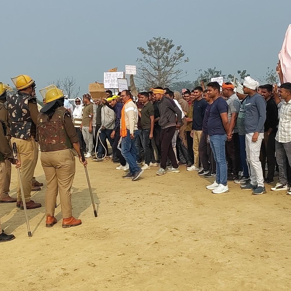 होली-रमजान से पहले पुलिस अलर्ट, बलवा ड्रिल का अभ्यास:भिनगा में 250 पुलिसकर्मियों ने किया दंगा नियंत्रण का प्रशिक्षण