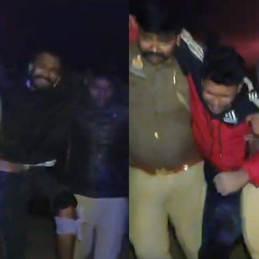 हरदोई में पुलिस मुठभेड़, दो शातिर चोर घायल:पैर में गोली लगने से गिरे, जेवरात और अवैध शस्त्र बरामद