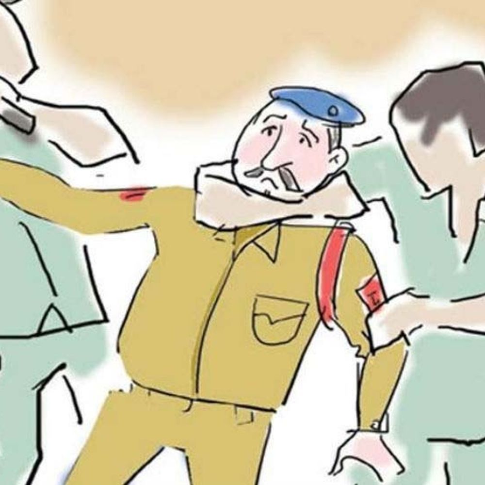 करनाल में यूपी पुलिस से धक्का-मुक्की:वारंट पर आरोपी को पकड़ने आई थी पुलिस,बदसलूकी कर आरोपी को भगाया, पिता-पुत्र पर केस दर्ज