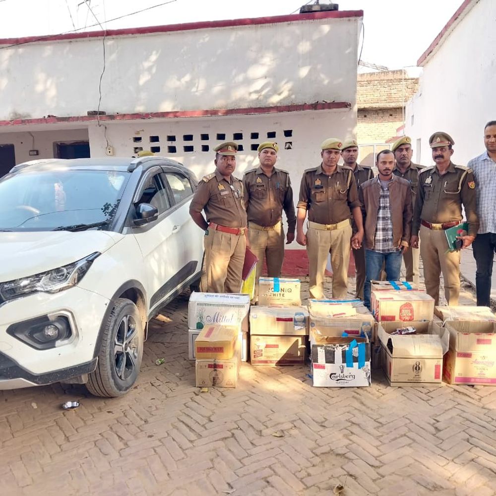 मिर्जापुर में 16 लाख की अवैध शराब पकड़ी:हरियाणा से बिहार लेकर जा रहा था तस्कर, जिगना पुलिस ने पकड़ा