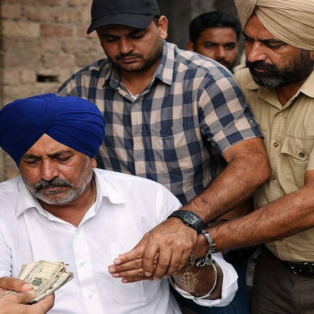 मोहाली में विजिलेंस ने सरपंच अरेस्ट किया:  पुलिस से ट्रैक्टर छुड़वाने के बदले मांग रहा था रिश्वत, रिकॉर्डिंग भी साैंपी थी – Mohali News