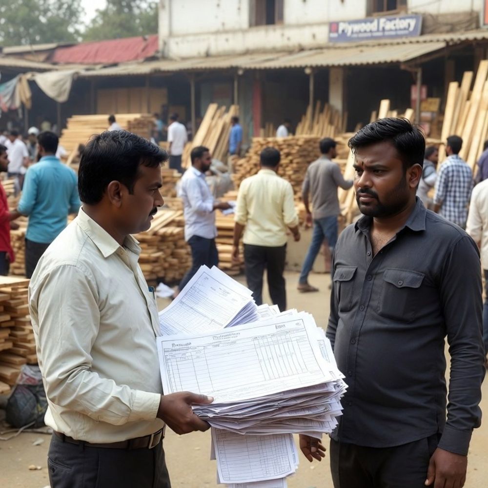 यमुनानगर लकड़ी मंडी में 55 लाख का 'पर्ची घोटाला':बंद फैक्ट्रियों के नाम पर ठगी; सहारनपुर के युवक ने वसूले रुपए